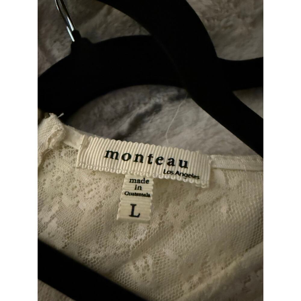 White Dress By Monteau Size Large - Picture 3 of 5